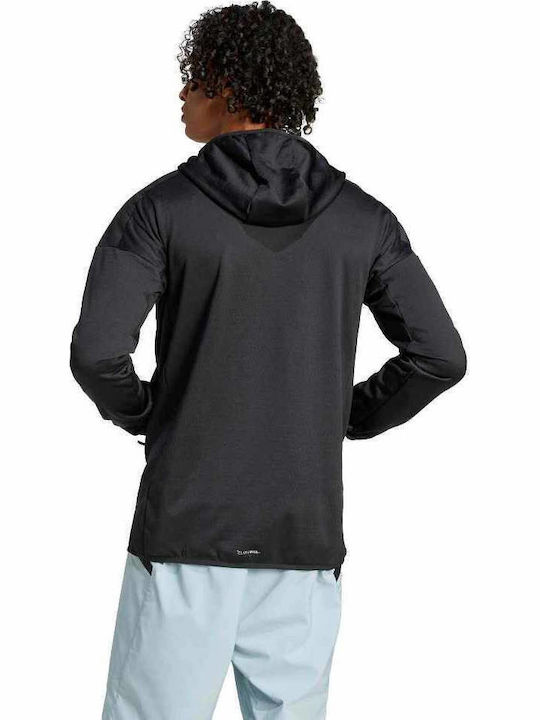 adidas Φούτερ Black με Κουκούλα