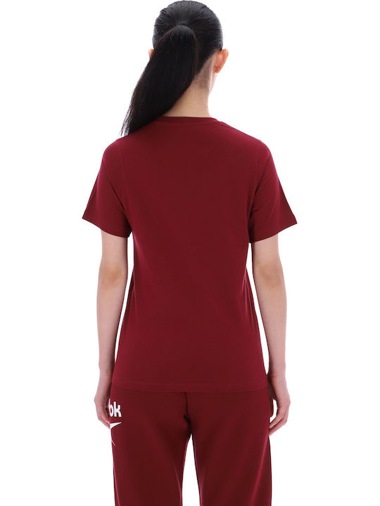 Classic Γυναικεία Μπλούζα Κοντομάνικη Classic Burgundy