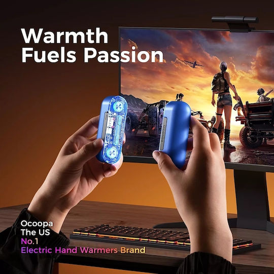 Ocoopa Hand Warmer Ut2s Gamerpro Ut4103-rd Power Bank Magnetic Design 7 Led Lights Type-c 18w 2x5000mah Red