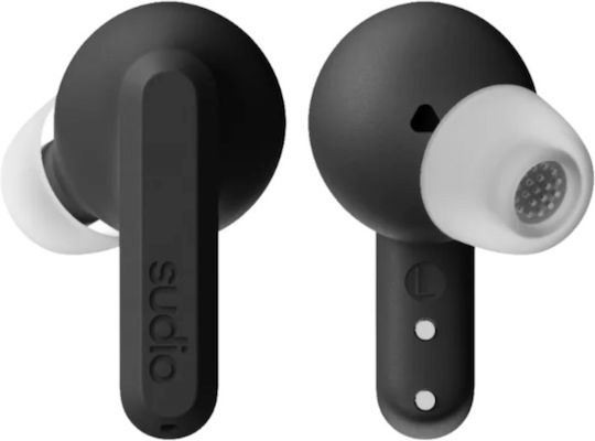 Sudio A3 Pro In-ear Bluetooth Handsfree Earphones with Sweat Resistance and Charging Case Black