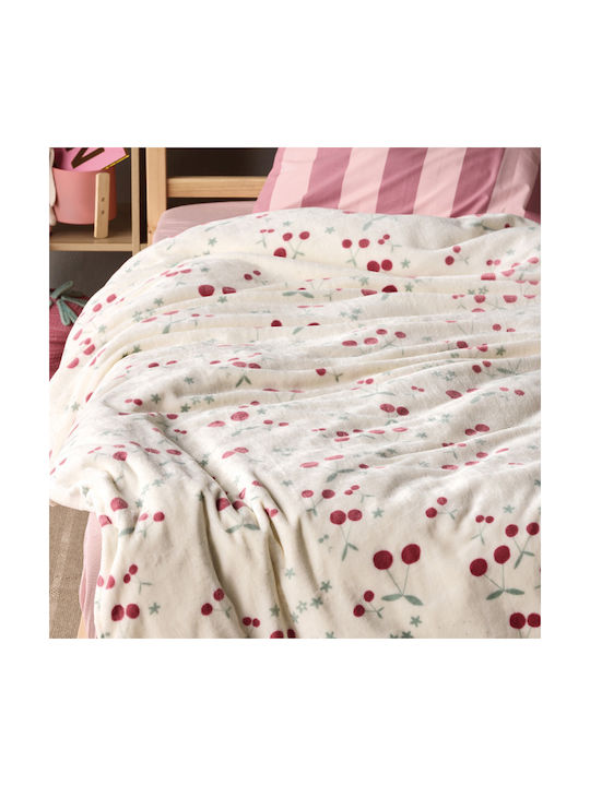 Kentia Blanket Fleece Cherry Cherry 220x160cm