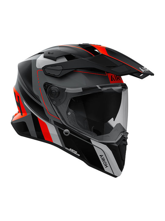 Airoh Commander 2 Reveal Blue Gloss Motorcycle Helmet On-Off ECE 22.06 1450gr with Pinlock and Sunvisor