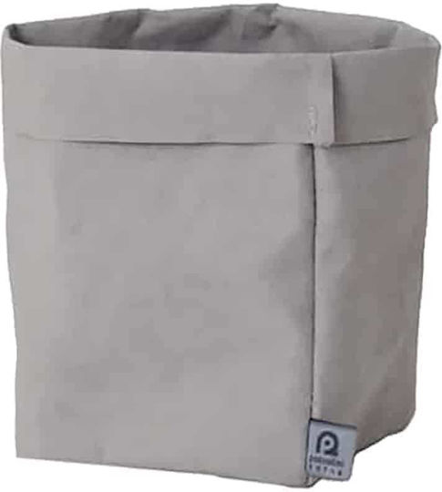 Grey Canvas Brotkorb zum Servieren 12x21cm