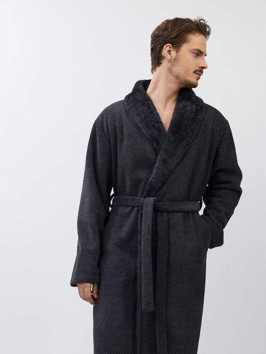 Aruelle Зимна Мъжка Халат Dark Gray