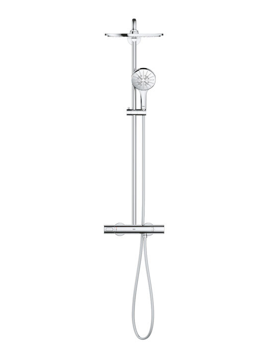 Grohe Coloană de duș cu Baterie Argintiu Grohe Coloană de duș cu Baterie Argintiu