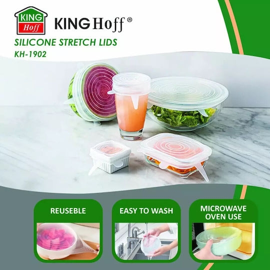 KING Hoff Lid for Storage Container made of Silicone KH-1902 6pcs
