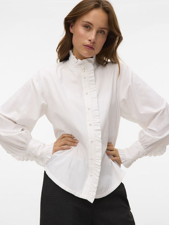 Women's Long Sleeve Shirt White