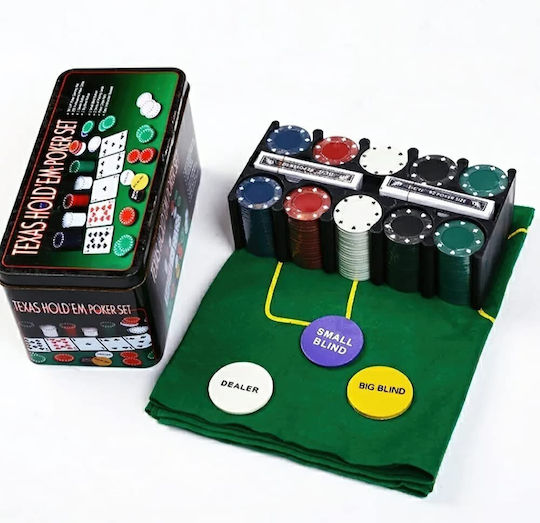 Poker Chip in Metallic Box