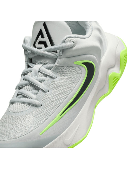 Giannis Immortality 4 Kids Sports Shoes Basketball with Laces Grey
