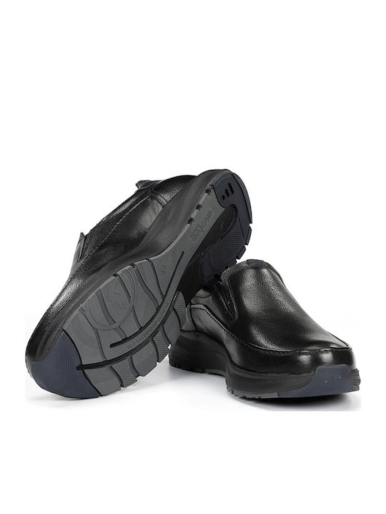 Leder Herren Freizeitschuhe Schwarz