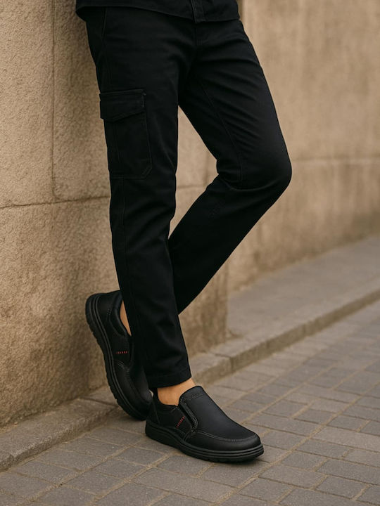 Suede Ανδρικά Casual Παπούτσια Μαύρα