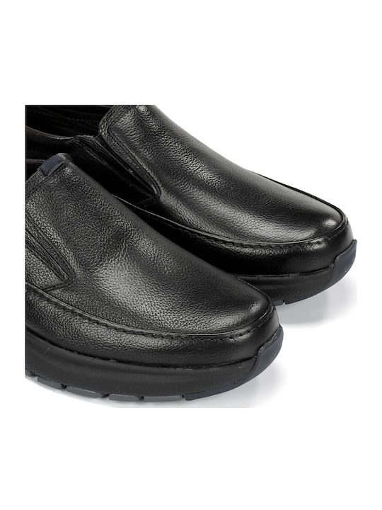 Leder Herren Freizeitschuhe Schwarz