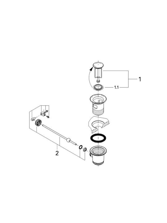 Grohe Σετ Μπιντέ Ασημί