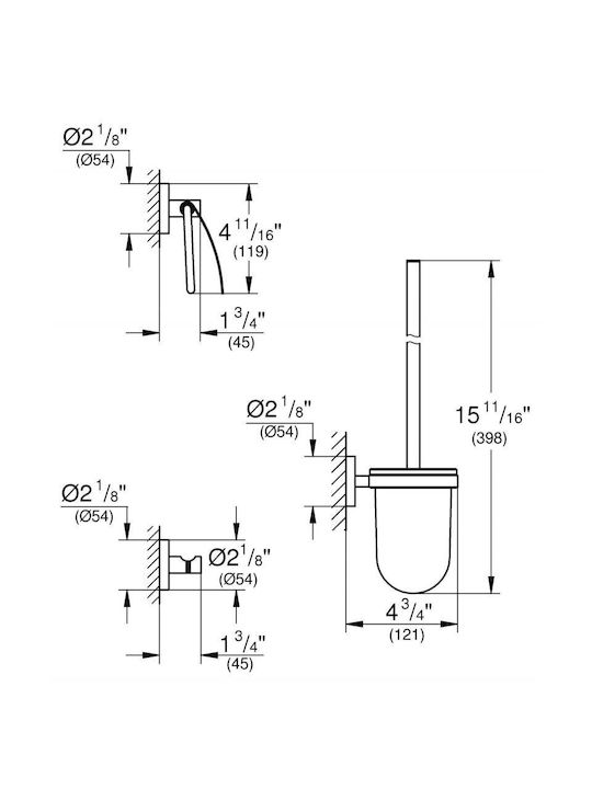 Grohe Επιτοίχιο Σετ Αξεσουάρ Μπάνιου Μεταλλικό Grohe Επιτοίχιο Σετ Αξεσουάρ Μπάνιου Μεταλλικό