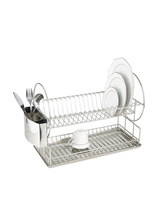Wenko Inox Geschirrabtropfer & Abtropfgitter Graues 21x33x49cm