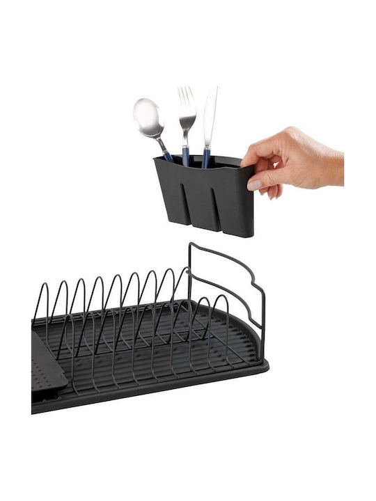 Wenko Sink Strainer Inox Black 47x26x11cm