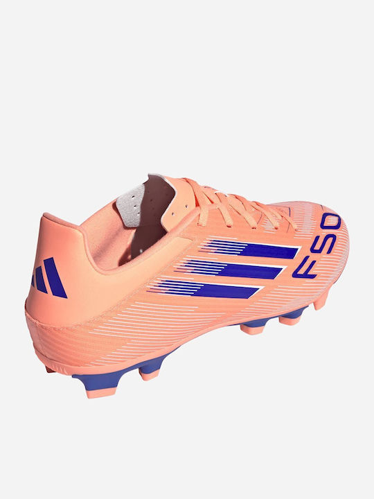 adidas F50 Club Football Shoes with Cleats Orange