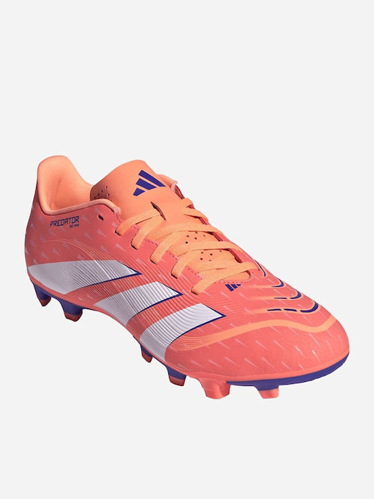 adidas Predator Club Football Shoes with Cleats Orange