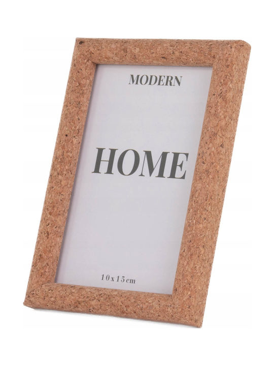 Home&Styling Collection Κορνίζα Πλαστική με Καφέ Πλαίσιο