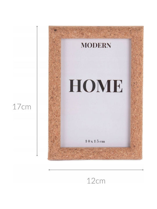 Home&Styling Collection Κορνίζα Πλαστική με Καφέ Πλαίσιο