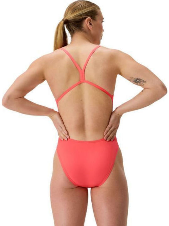 Speedo Athletic Swimsuit Neon Coral