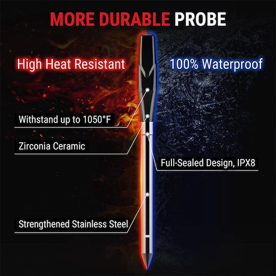 Thermo Pro Kabellos Digital Thermometer Kochen mit Nadel
