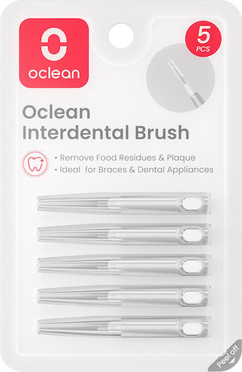 OClean Ανταλλακτικές Κεφαλές για Ηλεκτρική Οδοντόβουρτσα 5τμχ