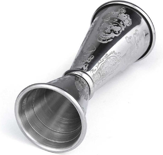 Bar Spirit Measure Tattoo Skull Stainless Steel 18/10 Japanese Style 25/50 Graduated