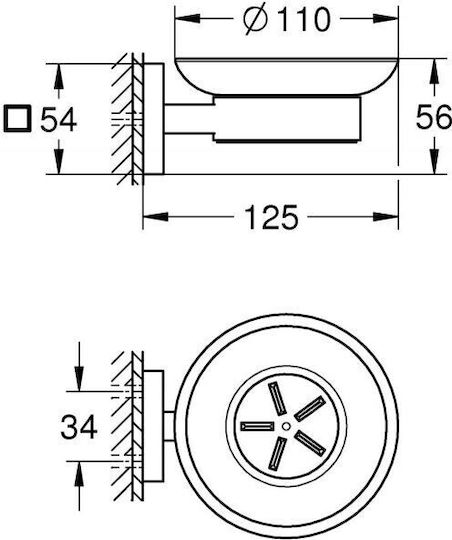 Grohe Επιτοίχια Σαπουνοθήκη