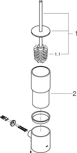 Grohe Glass Toilet Brush