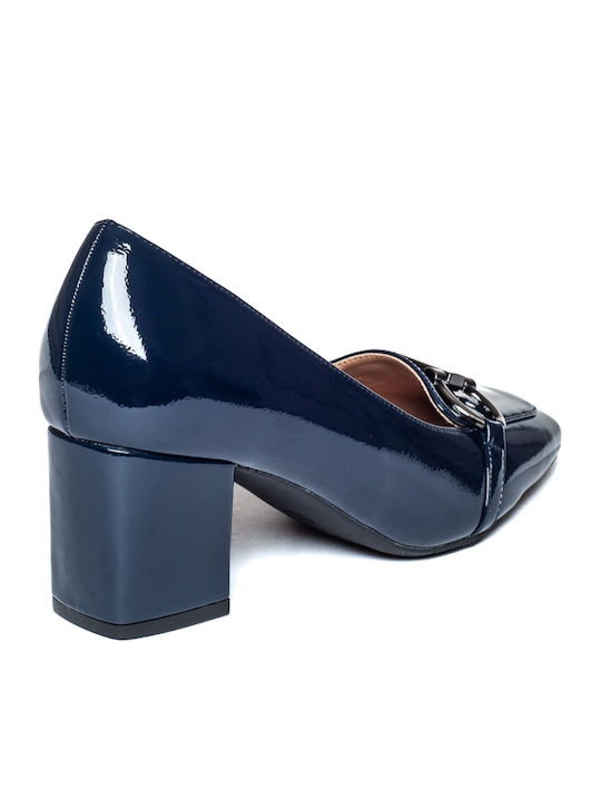 Pumps Mit Mittelhohem Marineblauen