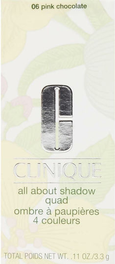Clinique All About Shadow Paletă cu Farduri de Pleoape Formă Solidă Pink Chocolate 3.3gr