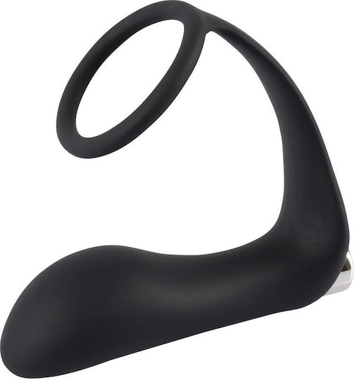You2Toys Black Velvets Vibrating Ring & Plug Black