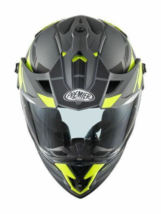Premier Discovery EAY17BM Casca Moto On-Off ECE 22.06 cu Pinlock (Membrană Antiaburire) și Sunvisor
