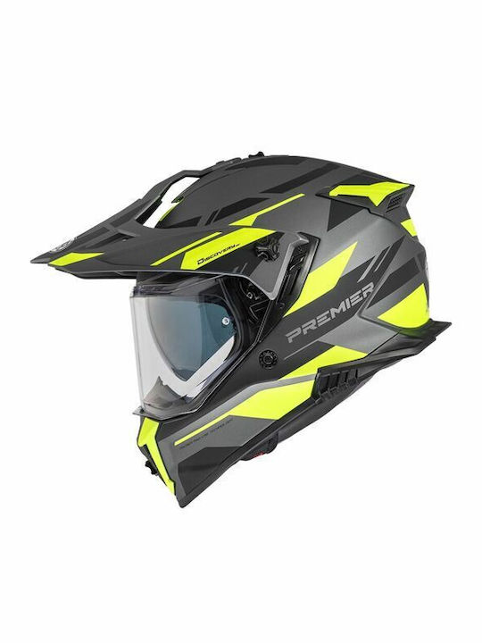 Premier Discovery EAY17BM Casca Moto On-Off ECE 22.06 cu Pinlock (Membrană Antiaburire) și Sunvisor