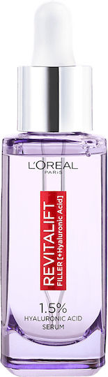L'Oreal Paris Revitalift Filler 1.5% Ενυδατικό & Αντιγηραντικό Serum Προσώπου με Βιταμίνη C & Υαλουρονικό Οξύ για Λάμψη 30ml