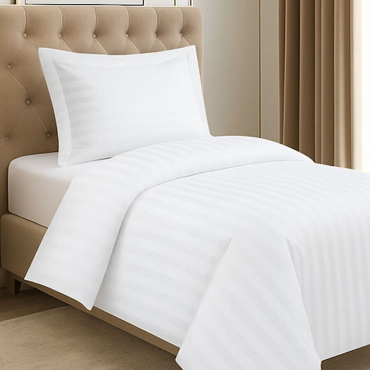 DeLuxe Pucioasa Set Single 150x220 Alb