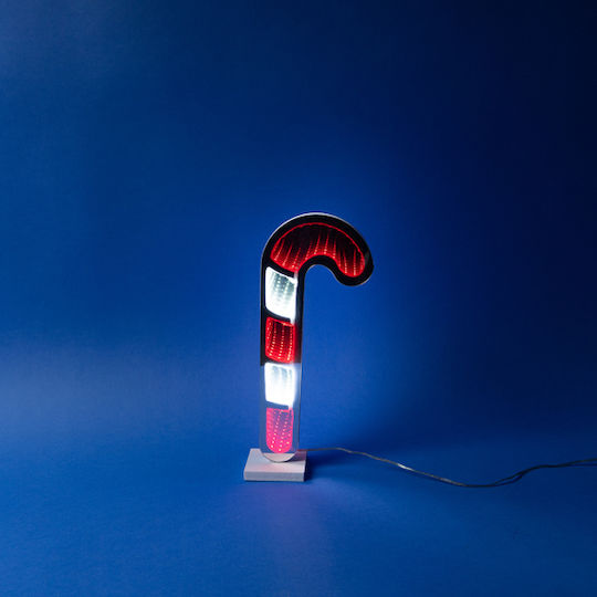 Eurolamp Candy Cane 30x12cm Decorative Design Mirror Led Tape Transformer 119 Led Red & White Led Power Extension 3m Ip20 Eurolamp