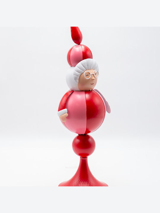 Eurolamp Santa Claus Woman Red Pink Metal 14x13x45cm Eurolamp
