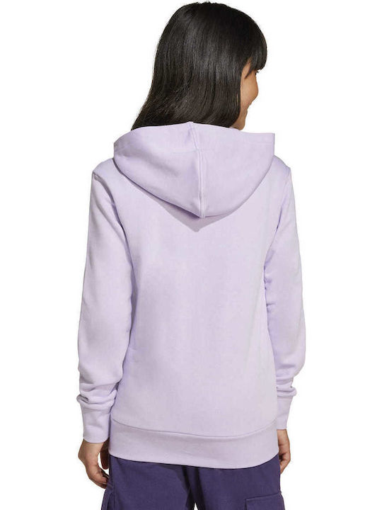 Kids Sweatshirt with Hood and Pockets Lilac Glam Graphic