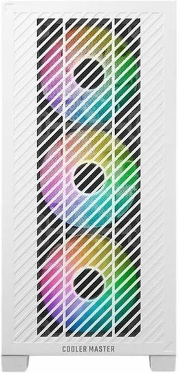 CoolerMaster Elite 301 Gaming Mini Tower Κουτί Υπολογιστή με Πλαϊνό Παράθυρο Λευκό