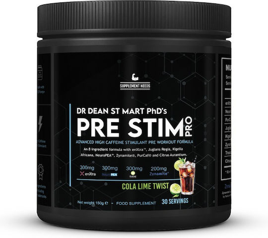 Supplement Needs Pre Stim Pro Συμπλήρωμα Pre Workout 1τμχ Cola Lime Twist