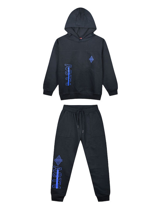 Kids Sweatpants Set Black 2pcs
