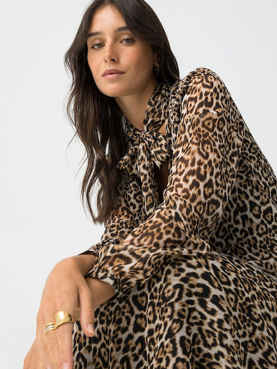 Damen Bluse Tierdruck Animal Print