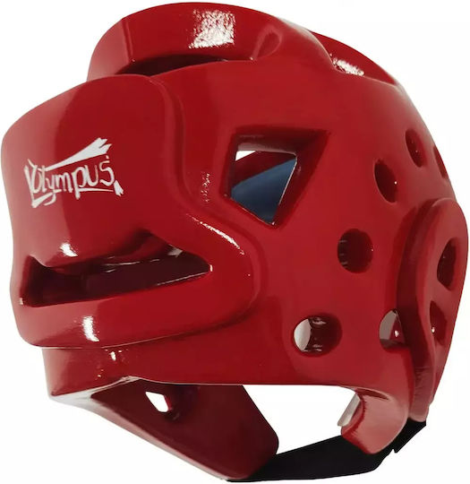 Olympus Sport Competition Pro Adult Open Face Boxing Headgear Red