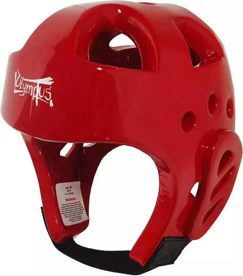 Olympus Sport Competition Pro Adult Open Face Boxing Headgear Red