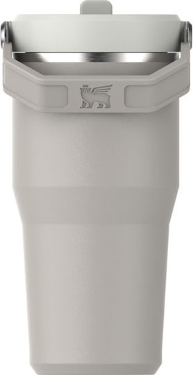 Stanley Iceflow Flip Straw Tumbler Glass Thermos Stainless Steel 600ml Flip Straw with Straw