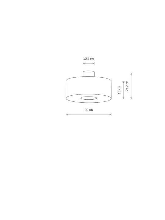 Nowodvorski Pendant Light White with Socket E27 50x24.2cm
