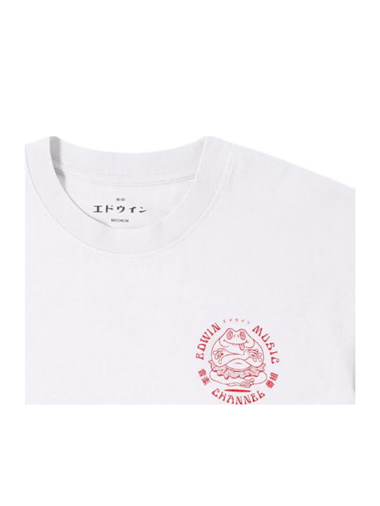 Music Channel T-shirt White, Red