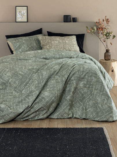 Palamaiki Flannel Beauty Σετ Μονό 3τμχ 110x200+32εκ. με Λάστιχο Πράσινο Palamaiki Flannel Beauty Σετ Μονό 3τμχ 110x200+32εκ. με Λάστιχο Πράσινο